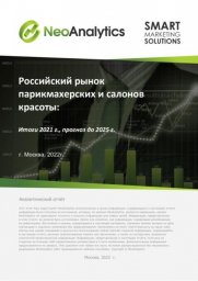 Российский рынок парикмахерских и салонов красоты: итоги 2021 г., прогноз до 2025 г.