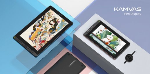 Huion представляет более доступные перьевые дисплеи серии Kamvas размерами 11,6 и 15,6 дюймов