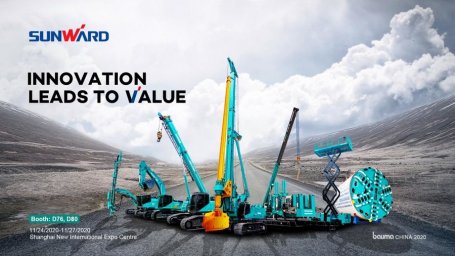 Sunward представит 38 образцов оборудования на bauma CHINA 2020