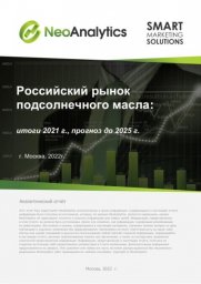 Российский рынок подсолнечного масла: итоги 2021 г., прогноз до 2025 г.