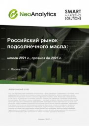 Анализ российского рынка подсолнечного масла: итоги 2021 г., прогноз до 2025 г Анализ российского рынка подсолнечного масла: итоги 2021 г., прогноз до 2025 г