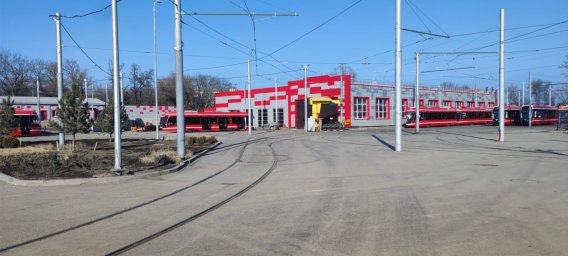 ​В Таганроге завершено строительство и реконструкция зданий трамвайного депо.