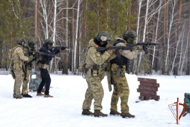 Плановый полевой выход СОБР Росгвардии завершился в Зауралье