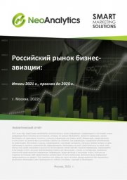 Российский рынок бизнес-авиации: итоги 2021 г., прогноз до 2025 г.